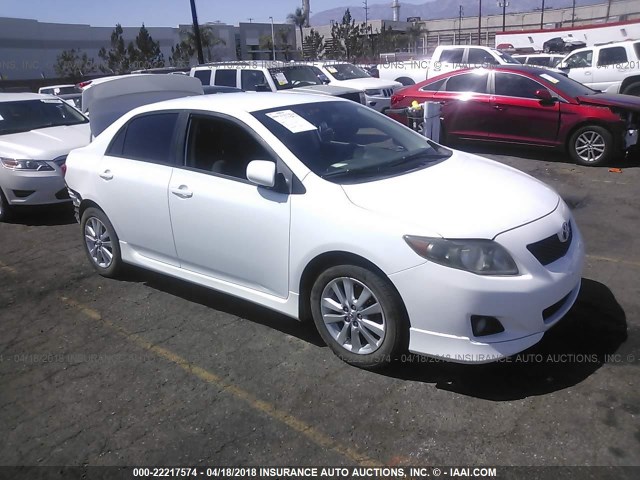 1NXBU40E79Z040271 - 2009 TOYOTA COROLLA S/LE/XLE WHITE photo 1