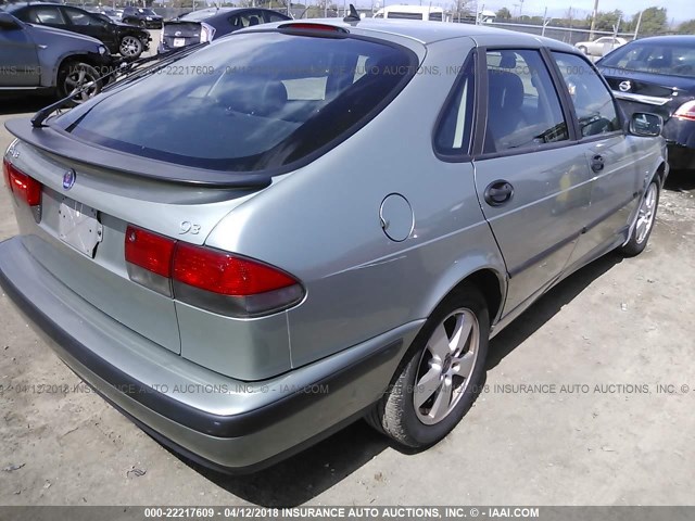 YS3DF58KX22010327 - 2002 SAAB 9-3 SE GREEN photo 4