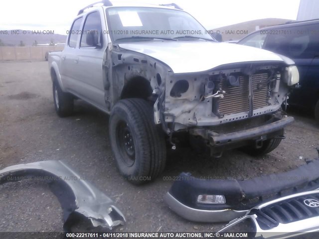 5TEHN72N52Z022407 - 2002 TOYOTA TACOMA DOUBLE CAB ვერცხლისფერი ფოტო 6