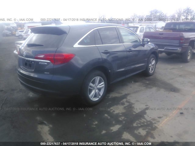 5J8TB4H39FL025534 - 2015 ACURA RDX BLACK photo 4