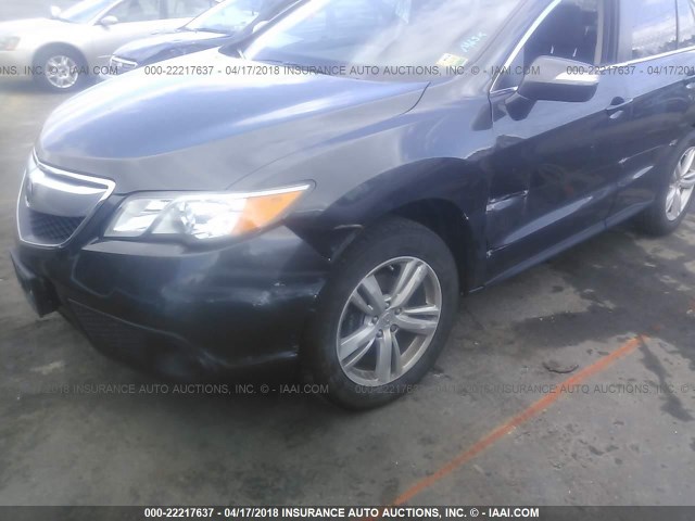 5J8TB4H39FL025534 - 2015 ACURA RDX BLACK photo 6