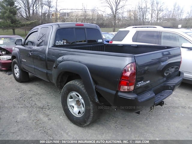 5TFUX4EN1FX031234 - 2015 TOYOTA TACOMA ACCESS CAB GRAY photo 3