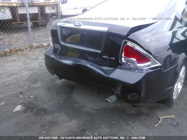 3FAHP08197R110797 - 2007 FORD FUSION SEL BLACK photo 6