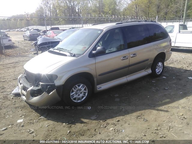 2D4GP44323R305843 - 2003 DODGE GRAND CARAVAN SPORT GOLD photo 2