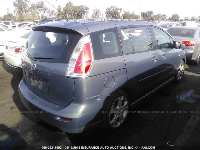 JM1CR29L390350683 - 2009 MAZDA 5 GRAY photo 4