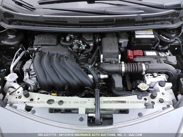 3N1CE2CPXHL374880 - 2017 NISSAN VERSA NOTE S/S PLUS/SV/SL/SR GRAY photo 10