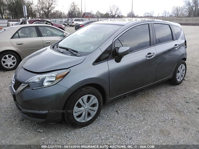 3N1CE2CPXHL374880 - 2017 NISSAN VERSA NOTE S/S PLUS/SV/SL/SR GRAY photo 2