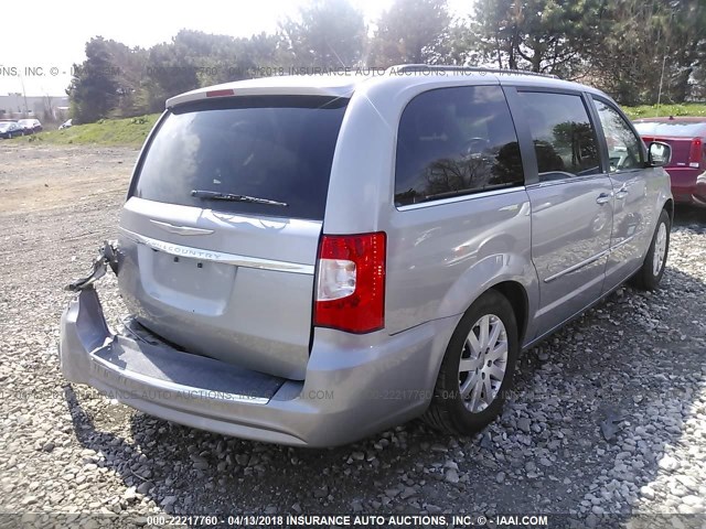 2C4RC1BG9DR632280 - 2013 CHRYSLER TOWN & COUNTRY TOURING SILVER photo 4
