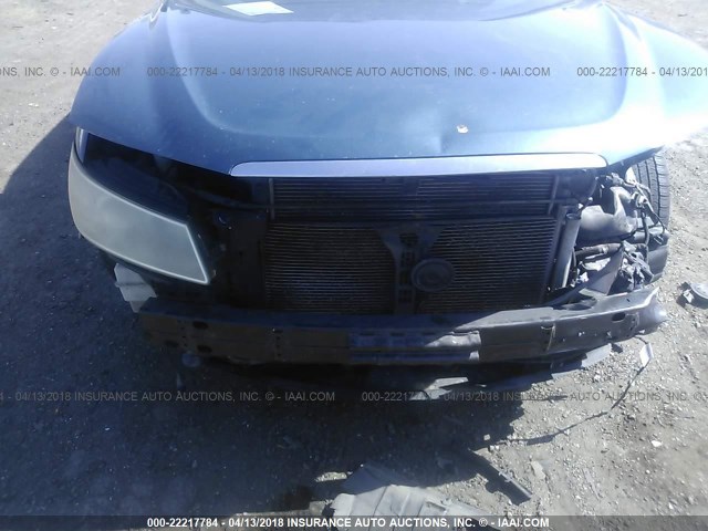 5NPEU46F56H041698 - 2006 HYUNDAI SONATA GLS/LX BLUE photo 6