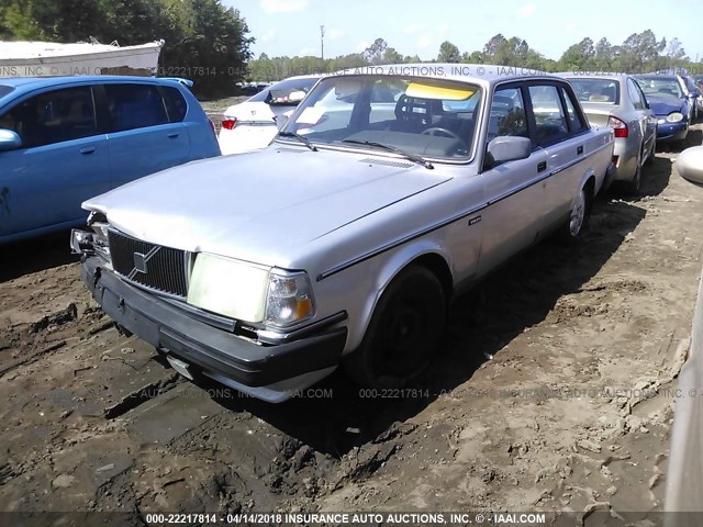 YV1AX884XJ1297662 - 1988 VOLVO 244 DL/GL SILVER photo 2