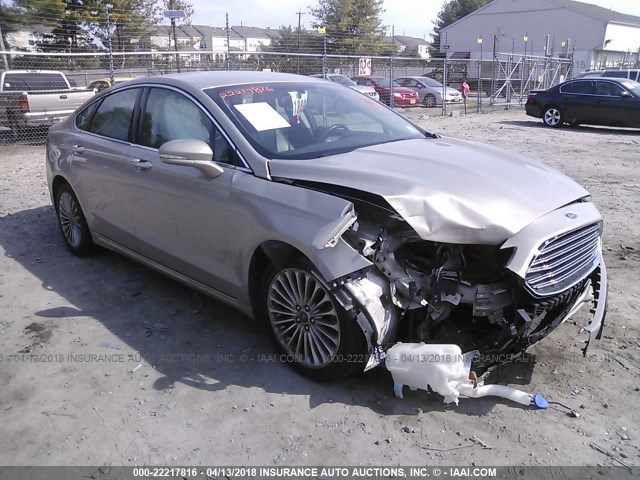 3FA6P0K95GR158660 - 2016 FORD FUSION TITANIUM GOLD photo 1