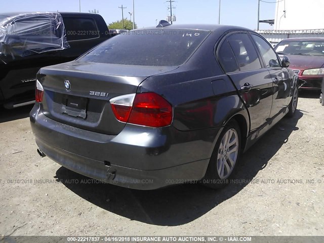 WBAVA37547NL14489 - 2007 BMW 328 I GRAY photo 4