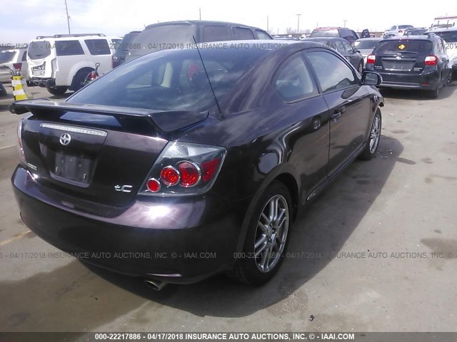 JTKDE3B76A0309643 - 2010 TOYOTA SCION TC 栗色 照片 4
