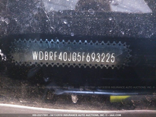 WDBRF40J05F693225 - 2005 MERCEDES-BENZ C 230K SPORT SEDAN BLACK photo 9