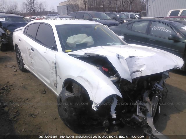 2C3CDXDT9EH242517 - 2014 DODGE CHARGER R/T WHITE photo 1