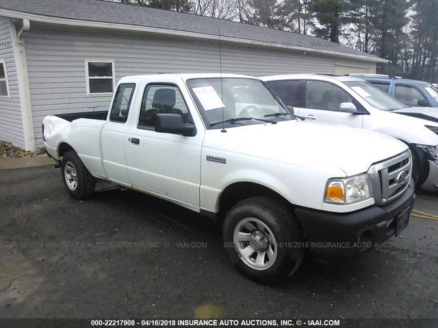 1FTKR1ED6BPA85615 - 2011 FORD RANGER SUPER CAB WHITE photo 1