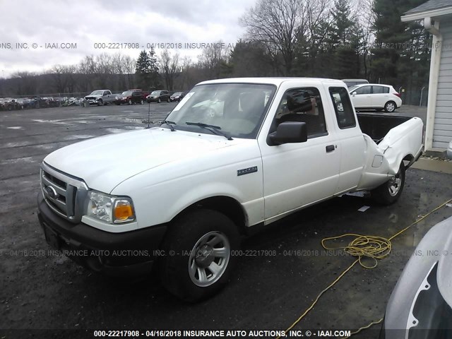 1FTKR1ED6BPA85615 - 2011 FORD RANGER SUPER CAB WHITE photo 2