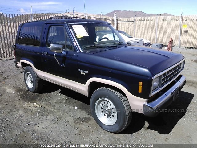 1FMCU14T9JUC74458 - 1988 FORD BRONCO II BLUE photo 1