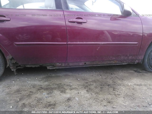1G1ZT54895F200402 - 2005 CHEVROLET MALIBU LS 栗色 照片 6