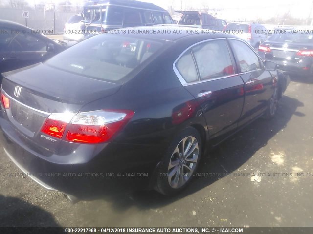 1HGCR2F50FA064612 - 2015 HONDA ACCORD SPORT Қара фото 4