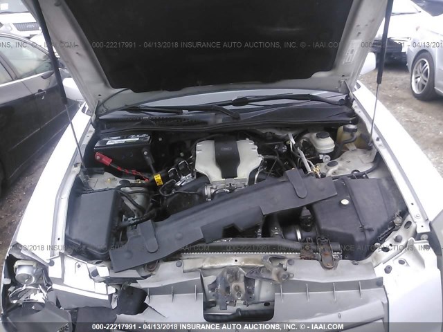 1G6DM57N430150138 - 2003 CADILLAC CTS SILVER photo 10