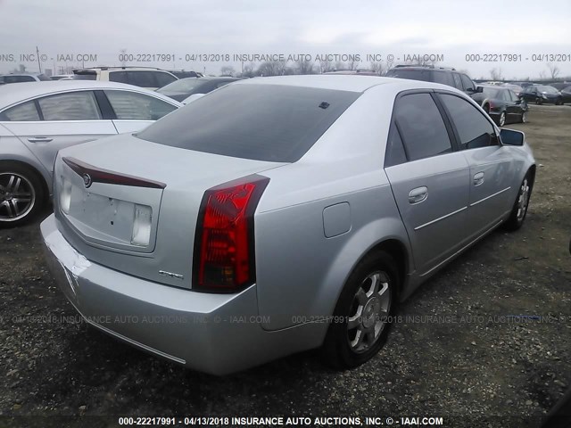 1G6DM57N430150138 - 2003 CADILLAC CTS SILVER photo 4