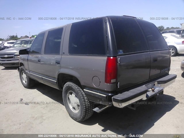 1GNEK13R1VJ374884 - 1997 CHEVROLET TAHOE K1500 TAN photo 3