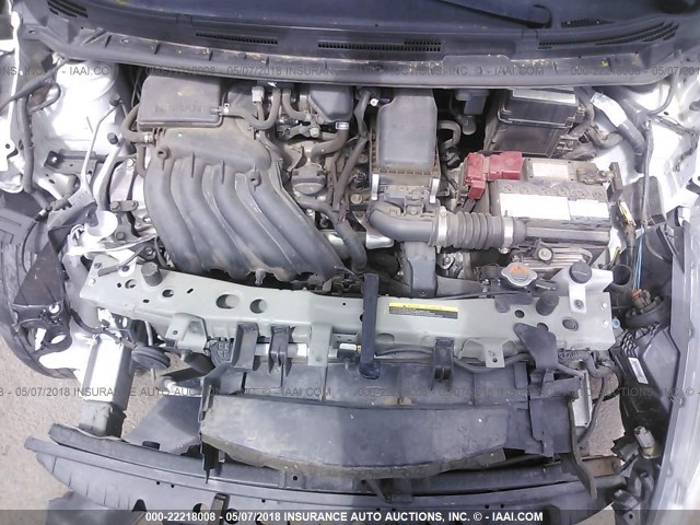 3N1CE2CP5FL440751 - 2015 NISSAN VERSA NOTE S/S PLUS/SV/SL/SR თეთრი ფოტო 10