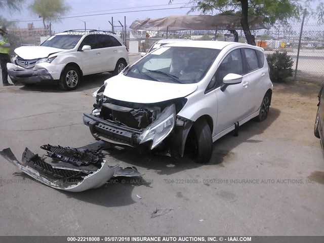 3N1CE2CP5FL440751 - 2015 NISSAN VERSA NOTE S/S PLUS/SV/SL/SR თეთრი ფოტო 2