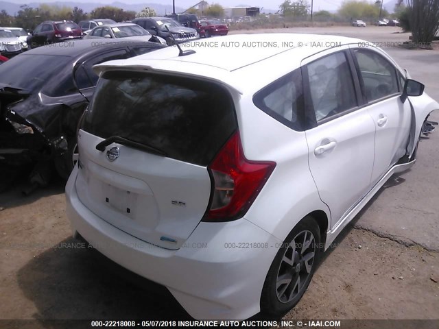 3N1CE2CP5FL440751 - 2015 NISSAN VERSA NOTE S/S PLUS/SV/SL/SR თეთრი ფოტო 4