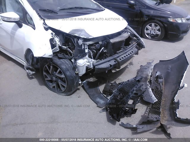 3N1CE2CP5FL440751 - 2015 NISSAN VERSA NOTE S/S PLUS/SV/SL/SR თეთრი ფოტო 6