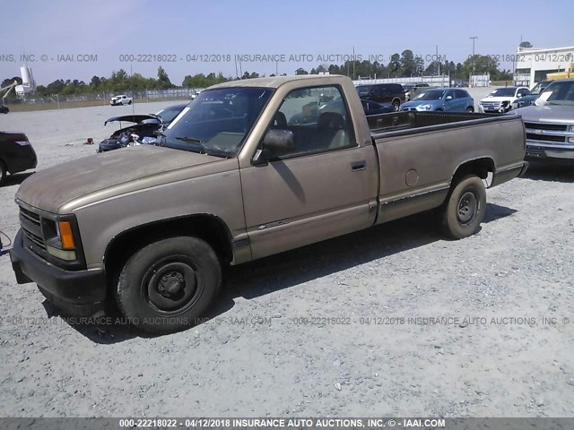 1GCFC24Z0RZ253818 - 1994 CHEVROLET GMT-400 C2500 BROWN photo 2