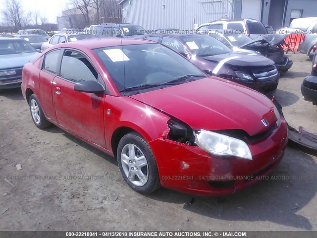 1G8AN15F37Z138527 - 2007 SATURN ION LEVEL 2 RED photo 1