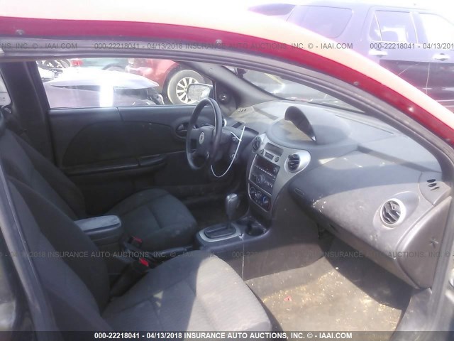 1G8AN15F37Z138527 - 2007 SATURN ION LEVEL 2 RED photo 5
