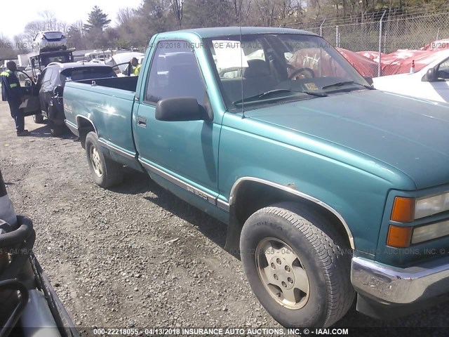 1GTEK14H9SZ501618 - 1995 GMC SIERRA K1500 GREEN photo 6