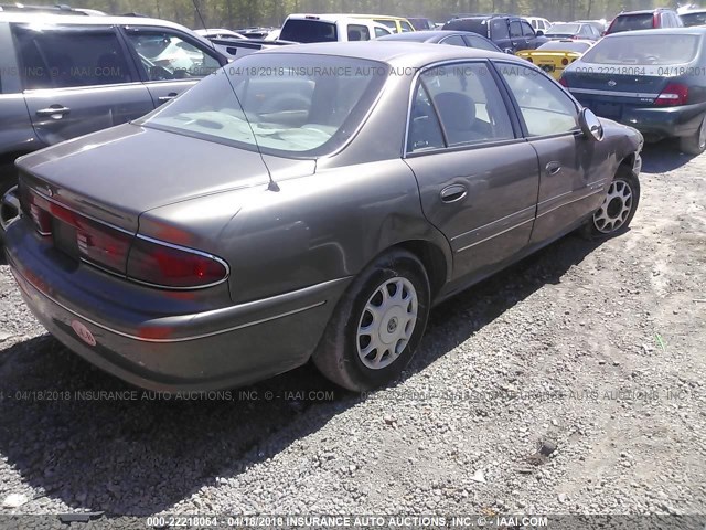 2G4WS52J821234509 - 2002 BUICK CENTURY CUSTOM BROWN photo 4