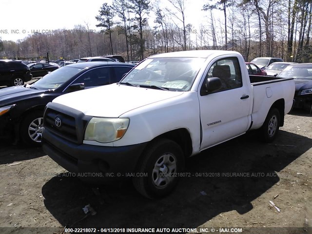 5TENX22NX7Z450027 - 2007 TOYOTA TACOMA WHITE photo 2