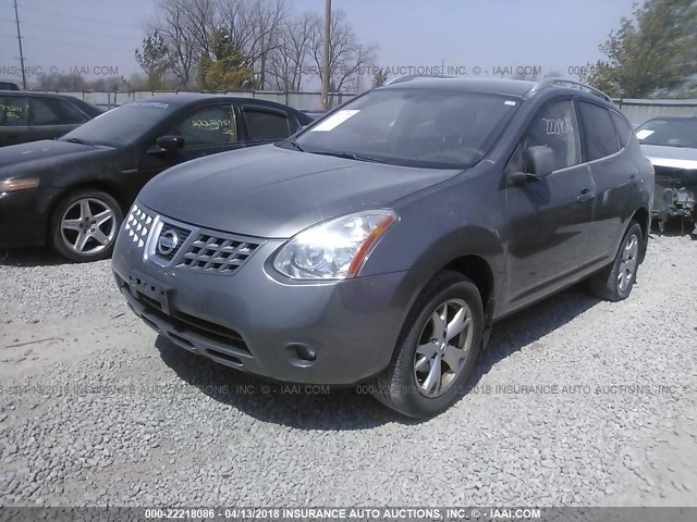 JN8AS58V59W432397 - 2009 NISSAN ROGUE S/SL GRAY photo 2