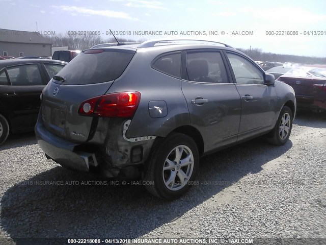 JN8AS58V59W432397 - 2009 NISSAN ROGUE S/SL GRAY photo 4