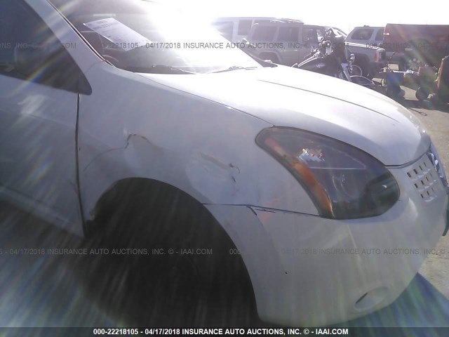 JN8AS58V49W168492 - 2009 NISSAN ROGUE S/SL WHITE photo 6