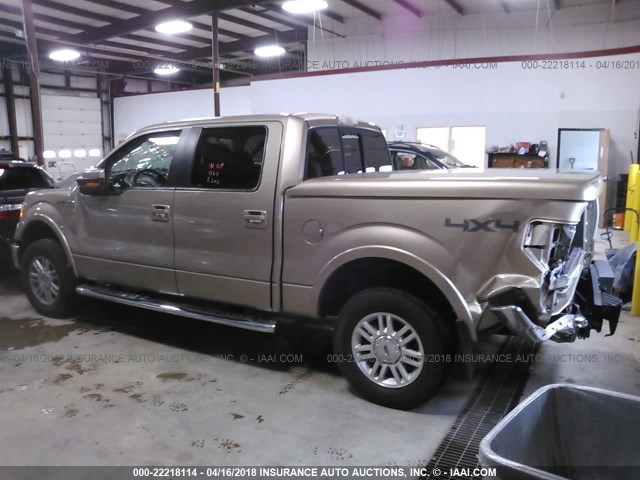 1FTFW1EF3BFC38050 - 2011 FORD F150 SUPERCREW GOLD photo 3