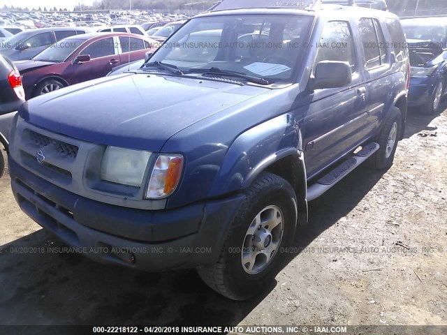 5N1ED28Y2YC566683 - 2000 NISSAN XTERRA XE/SE Dark Blue photo 2