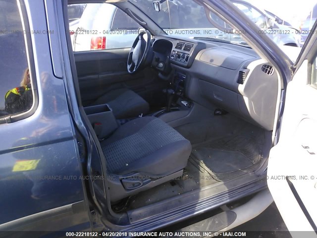 5N1ED28Y2YC566683 - 2000 NISSAN XTERRA XE/SE Dark Blue photo 5