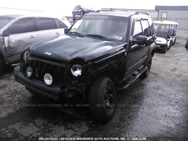 1J4GL48K86W287140 - 2006 JEEP LIBERTY SPORT BLACK photo 6