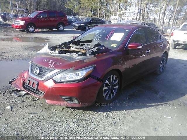 1N4AL3AP7HC181302 - 2017 NISSAN ALTIMA 2.5/S/SV/SL/SR BURGUNDY photo 2