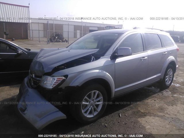 3C4PDCBB3FT708595 - 2015 DODGE JOURNEY SXT SILVER photo 2