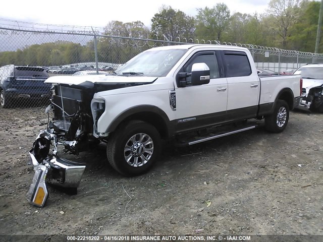 1FT7W2ATXHED03707 - 2017 FORD F250 SUPER DUTY WHITE photo 2