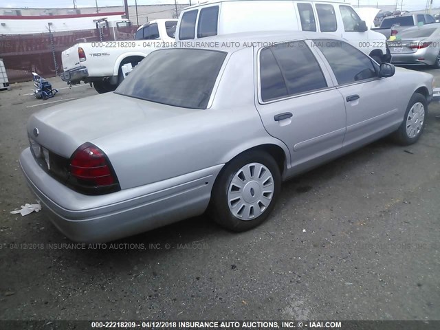 2FAFP71W33X130674 - 2003 FORD CROWN VICTORIA POLICE INTERCEPTOR GRAY photo 4