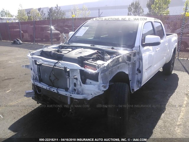 3TMBZ5DN3GM005007 - 2016 TOYOTA TACOMA DOUBLE CAB/SR5/TRD SPORT WHITE photo 2