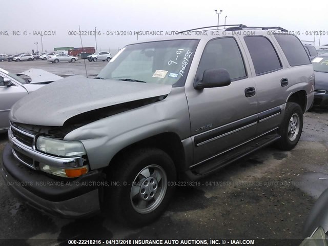 1GNEC13T61R214410 - 2001 CHEVROLET TAHOE C1500 GOLD photo 2